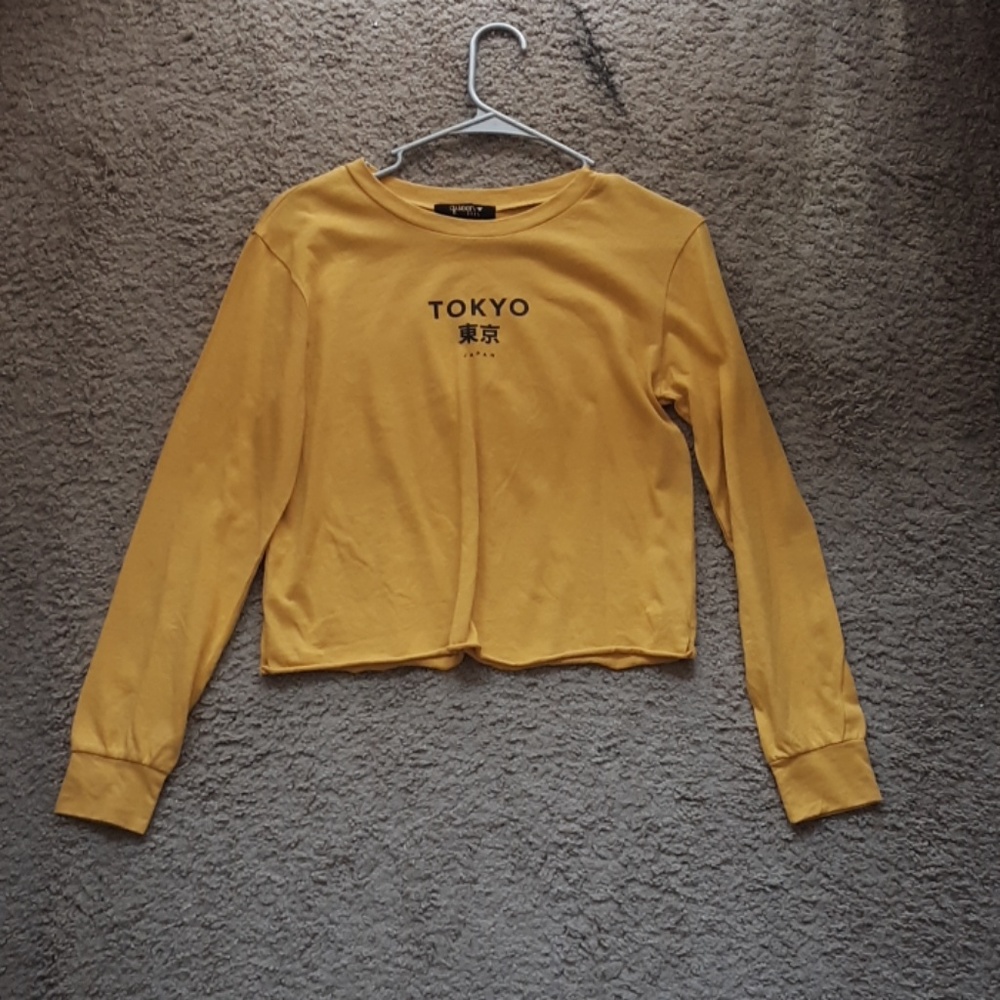 Yellow cropped Tokyo long sleeve